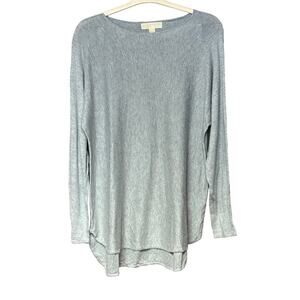MICHAEL Michael Kors gray long sleeve sweater soft scoop neck women’s large